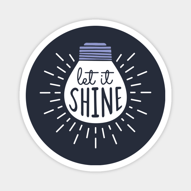 light bulb shining creative ideas Magnet by Midoart